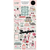 Carta Bella French Girl 6x13 Inch Chipboard Accents (CBFG490021)