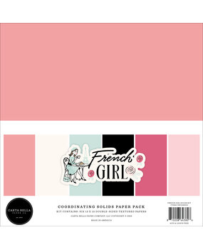 Carta Bella French Girl 12x12 Inch Coordination Solids Kit (CBFG490015) Carta Bella French Girl 12x12 Inch Coordination Solids Kit (CBFG490015)