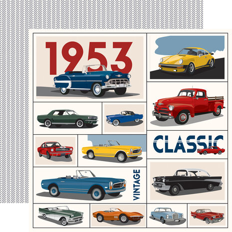 Carta Bella Cars 12x12 Inch Collection Kit (CBCAR491016) Carta Bella Cars 12x12 Inch Collection Kit (CBCAR491016)
