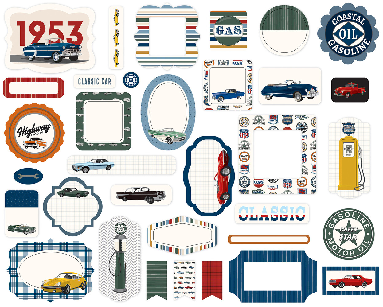 Carta Bella Cars Ephemera (CBCAR491024)