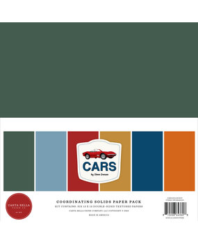 Carta Bella Cars 12x12 Inch Coordination Solids Kit (CBCAR491015) Carta Bella Cars 12x12 Inch Coordination Solids Kit (CBCAR491015)