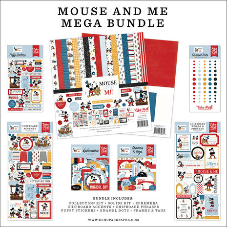 Echo Park Mouse And Me 12x12 Inch Mega Bundle (MAM487050)