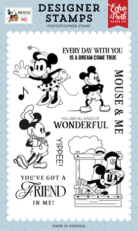 Echo Park Mouse And Me Clear Stamps Vintage Mouse Sweetheart (MAM487046) Echo Park Mouse And Me Clear Stamps Vintage Mouse Sweetheart (MAM487046)