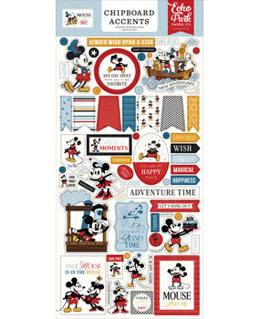 Echo Park Mouse And Me 6x13 Inch Chipboard Accents (MAM487021) Echo Park Mouse And Me 6x13 Inch Chipboard Accents (MAM487021)