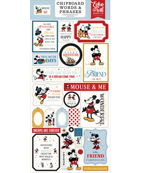 Echo Park Mouse And Me 6x13 Inch Chipboard Word & Phrases (MAM487022) Echo Park Mouse And Me 6x13 Inch Chipboard Word & Phrases (MAM487022)