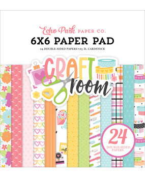 Echo Park Craft Room 6x6 Inch Paper Pad (CRM492023) Echo Park Craft Room 6x6 Inch Paper Pad (CRM492023)