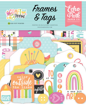 Echo Park Craft Room Ephemera Frames & Tags (CRM492025)