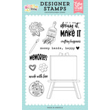 Echo Park Craft Room Clear Stamps Blank Canvas (CRM492040)