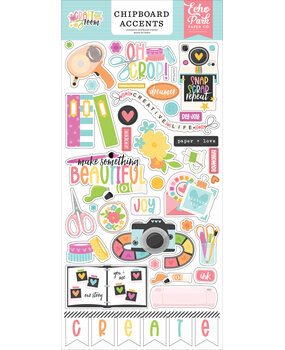Echo Park Craft Room 6x13 Inch Chipboard Accents (CRM492021) Echo Park Craft Room 6x13 Inch Chipboard Accents (CRM492021)