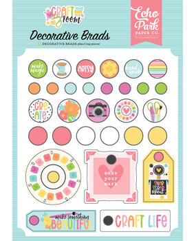 Echo Park Craft Room Decorative Brads (CRM492020)