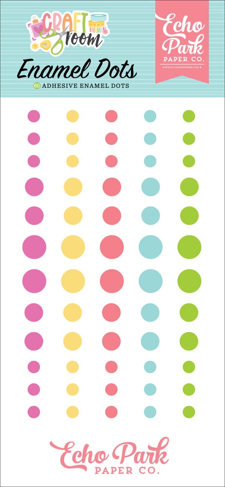 Echo Park Craft Room Enamel Dots (CRM492028)