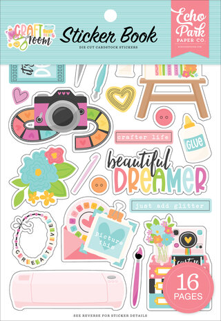 Echo Park Craft Room Sticker Book (CRM492029) Echo Park Craft Room Sticker Book (CRM492029)