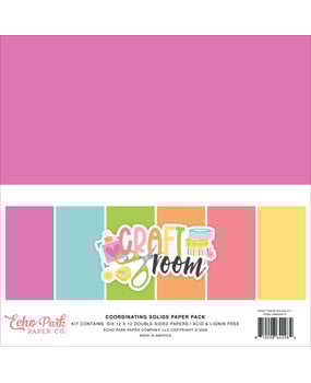 Echo Park Craft Room 12x12 Inch Coordination Solids Kit (CRM492015)