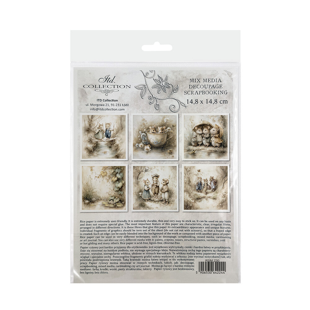 ITD Collection 6x6 Inch Rice Paper Set (RSM 230) ITD Collection 6x6 Inch Rice Paper Set (RSM 230)