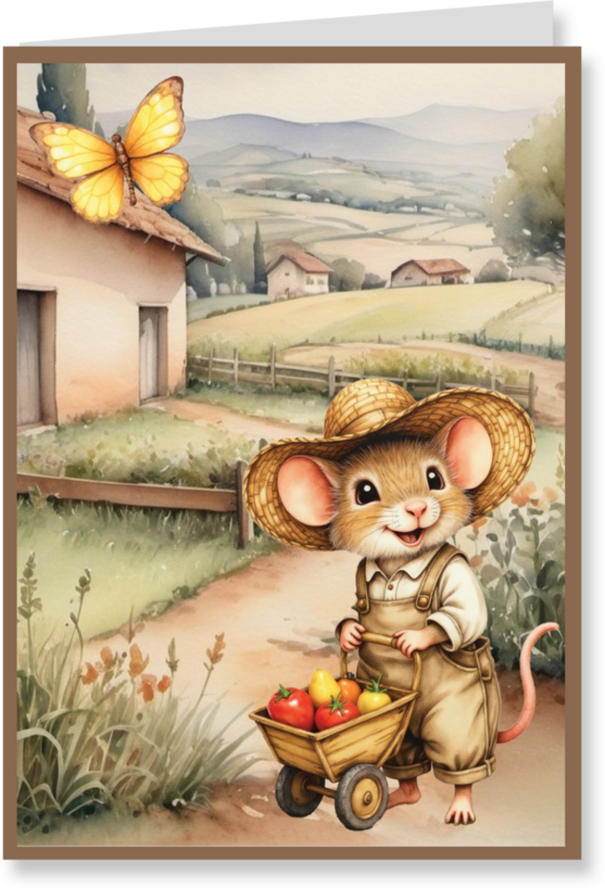 Creatief Art Card Kit Sweet Little Mice (RE2530-0193)