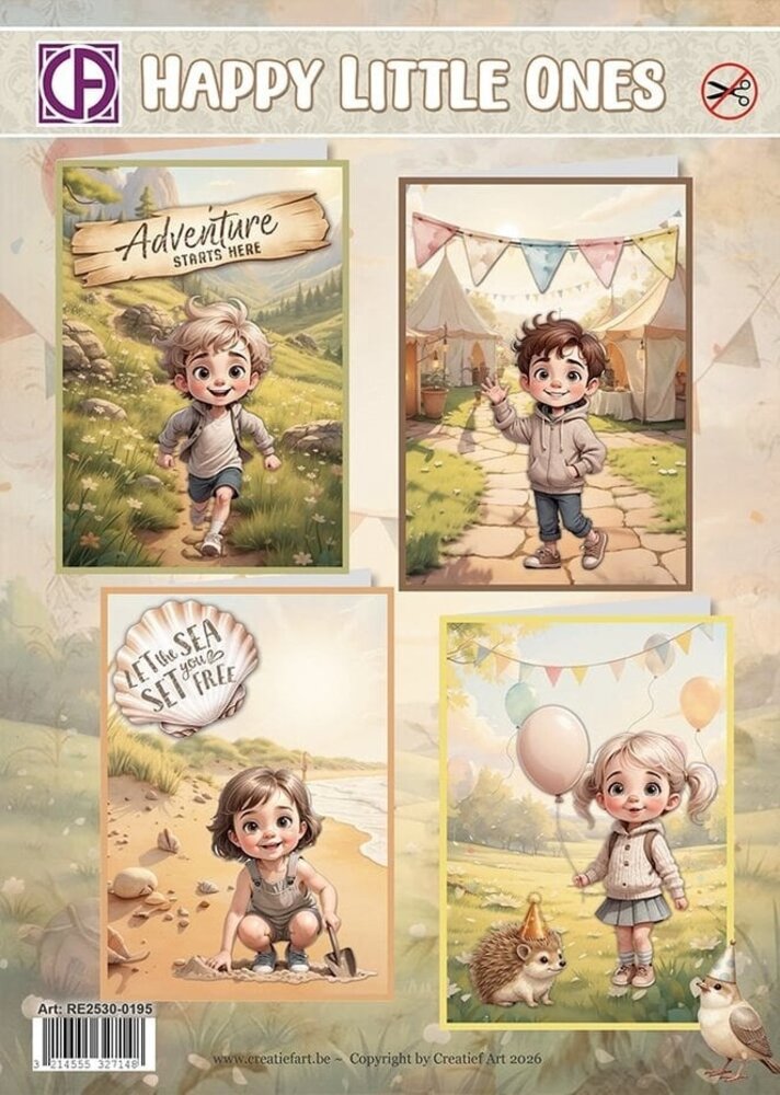 Creatief Art Card Kit Happy Little Ones (RE2530-0195)