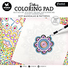 Studio Light PRE-ORDER Dotting Coloring Pad 8x8 Inch Dot Mandalas & Patterns (SL-ES-CP455)