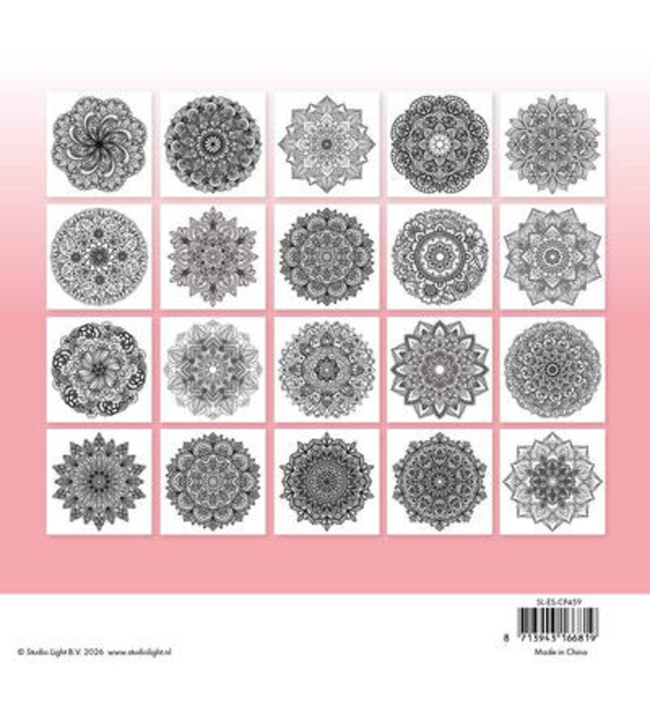 Studio Light Coloring Pages 8x8 Inch Mandala (SL-ES-CP459) Studio Light Coloring Pages 8x8 Inch Mandala (SL-ES-CP459)