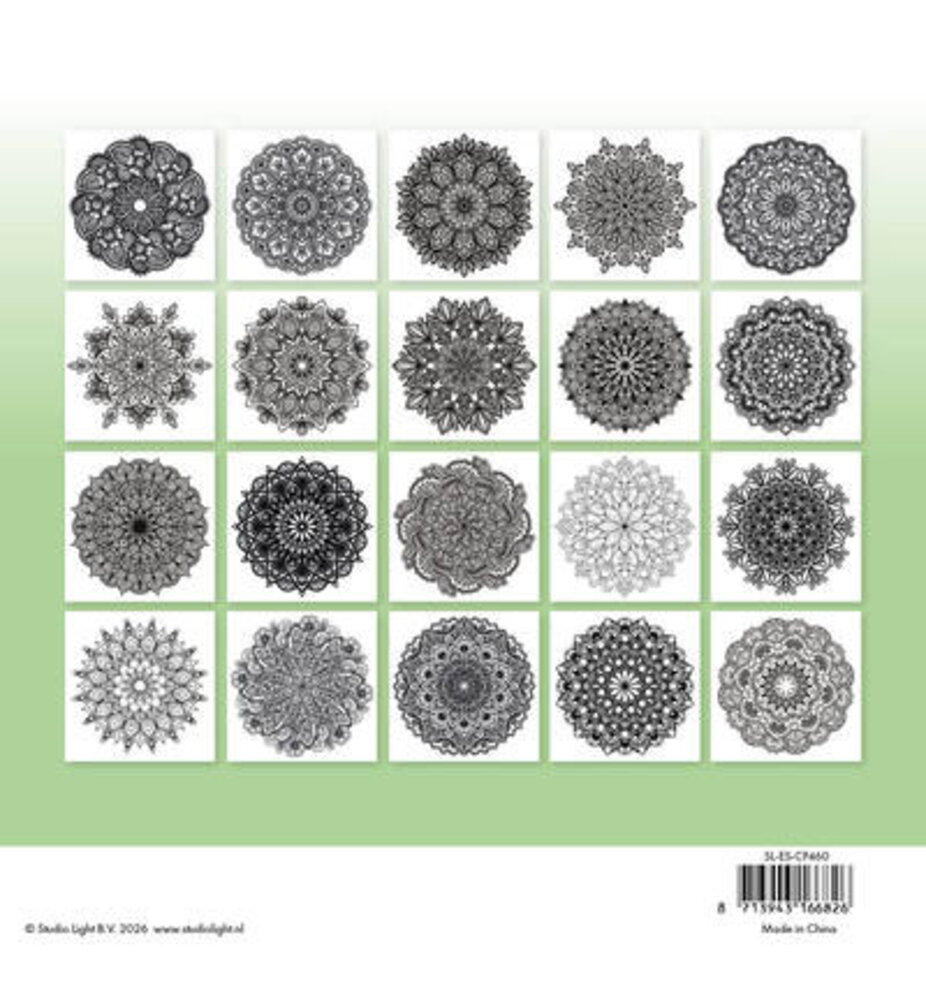 Studio Light PRE-ORDER Coloring Pages 8x8 Inch Mandala (SL-ES-CP460) Studio Light PRE-ORDER Coloring Pages 8x8 Inch Mandala (SL-ES-CP460)