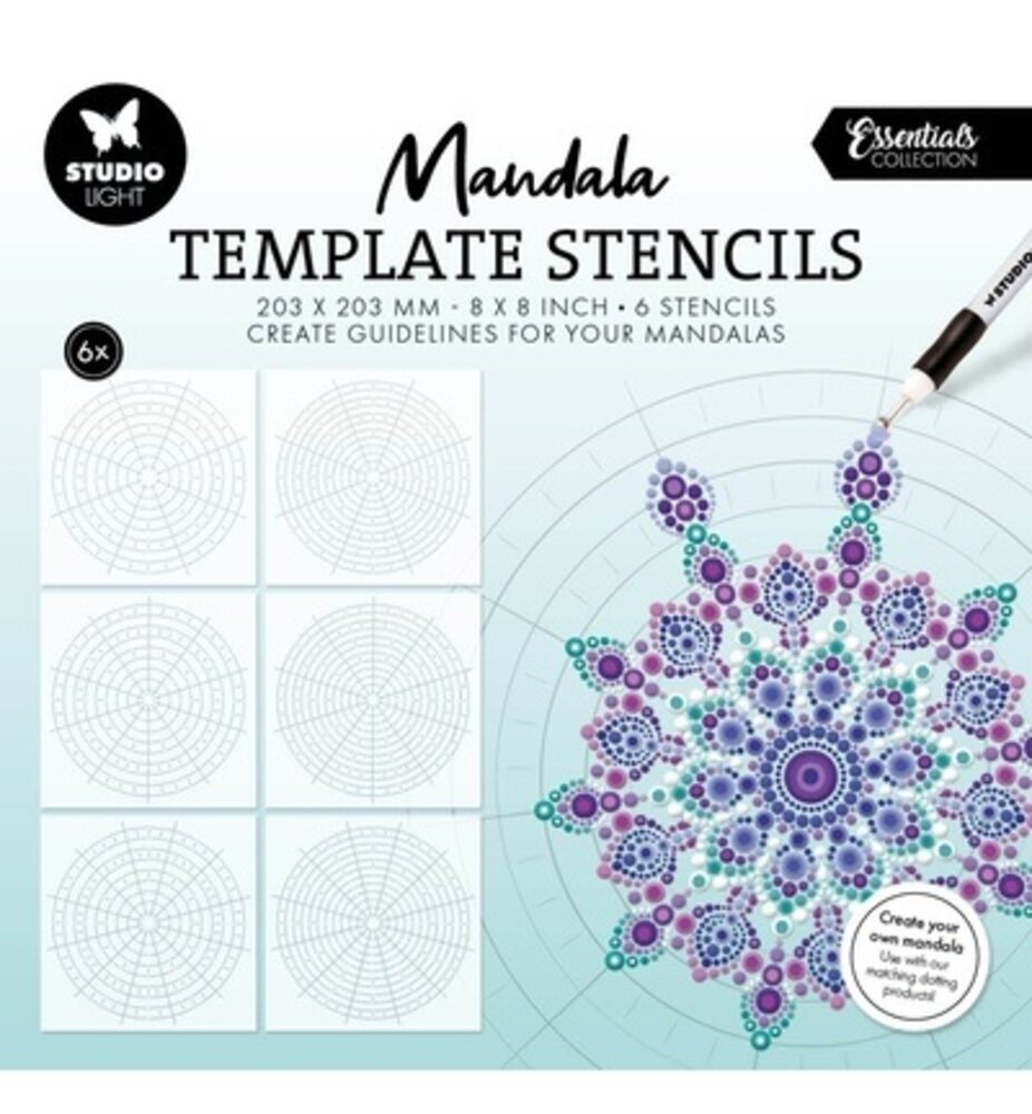 Studio Light PRE-ORDER Essentials Template stencils Mandala (SL-ES-MASK399) Studio Light PRE-ORDER Essentials Template stencils Mandala (SL-ES-MASK399)