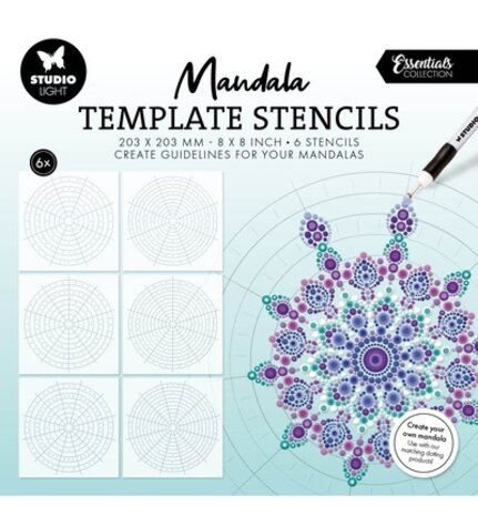 Studio Light Essentials Template stencils Mandala (SL-ES-MASK399)