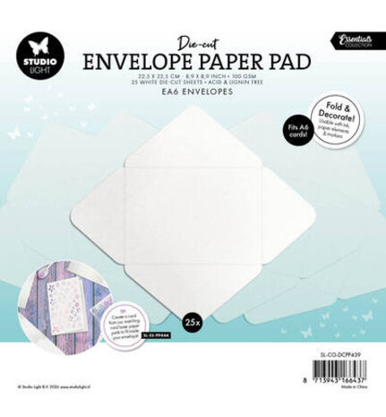 Studio Light PRE-ORDER Essentials A6 Cards Envelope Paper Pad (SL-ES-DCPP439)
