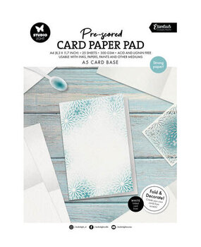 Studio Light Essentials Pre-scored A5 Card Base Paper Pad (SL-ES-PP443)