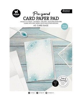 Studio Light PRE-ORDER Essentials Pre-scored A5 Card Base Paper Pad (SL-ES-PP443)