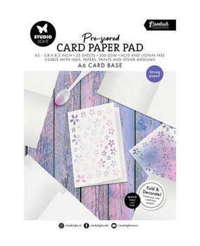 Studio Light Essentials Pre-scored A6 Card Base Paper Pad (SL-ES-PP444)