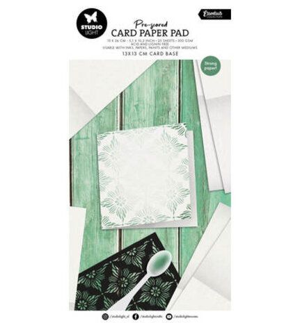 Studio Light Essentials Pre-scored 5x5 Inch Card Base Paper Pad (SL-ES-PP446)