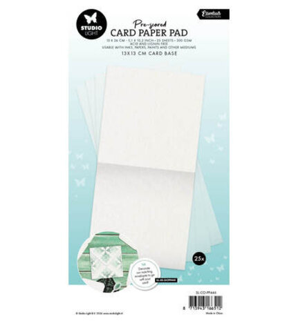 Studio Light Essentials Pre-scored 5x5 Inch Card Base Paper Pad (SL-ES-PP446)
