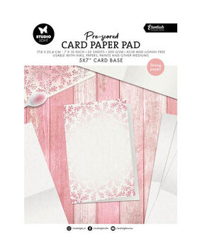 Studio Light Essentials Pre-scored 5x7 Inch Card Base Paper Pad (SL-ES-PP447) Studio Light Essentials Pre-scored 5x7 Inch Card Base Paper Pad (SL-ES-PP447)