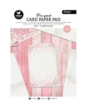 Studio Light PRE-ORDER Essentials Pre-scored 5x7 Inch Card Base Paper Pad (SL-ES-PP447)