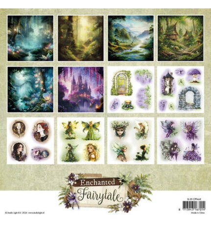 Studio Light PRE-ORDER Enchanted Fairytale 8x8 Inch Collage Paper Pad (SL-EF-CPP468)