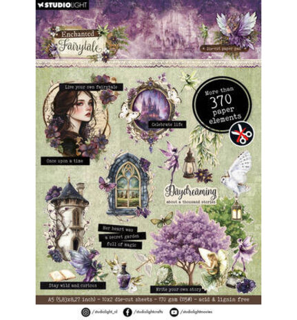 Studio Light Enchanted Fairytale A5 Die-Cut Paper Pad (SL-EF-DCPP466)