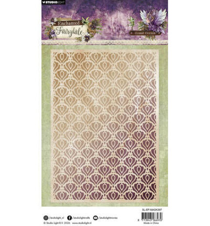 Studio Light PRE-ORDER Enchanted Fairytale Masking Stencil Closed Florals (SL-EF-MASK397)
