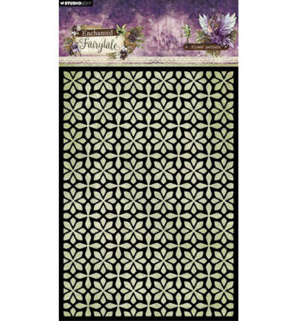 Studio Light PRE-ORDER Enchanted Fairytale Masking Stencil Floral Pattern (SL-EF-MASK398)