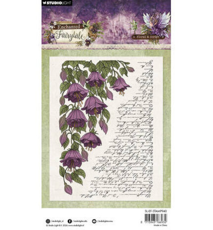 Studio Light Enchanted Fairytale Clear Stamp Floral & Script (SL-EF-STAMP940)
