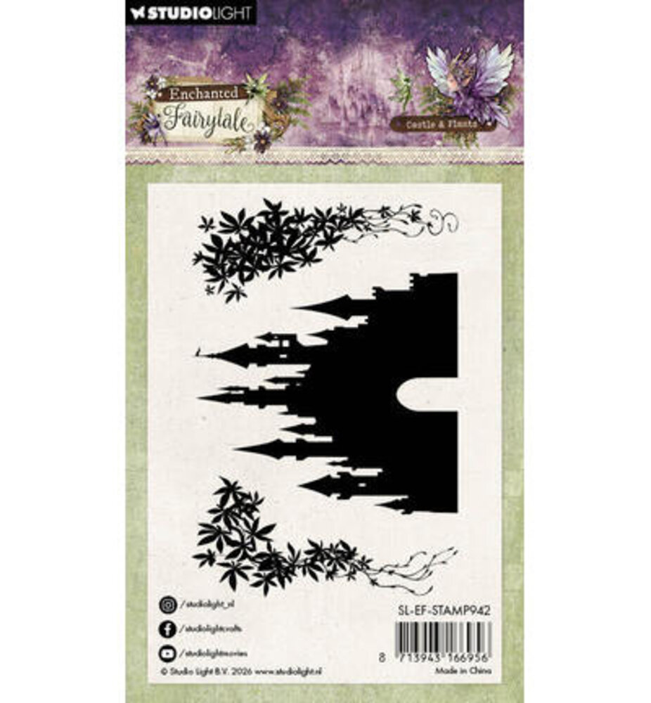 Studio Light PRE-ORDER Enchanted Fairytale Clear Stamp Castle & Plants (SL-EF-STAMP942)
