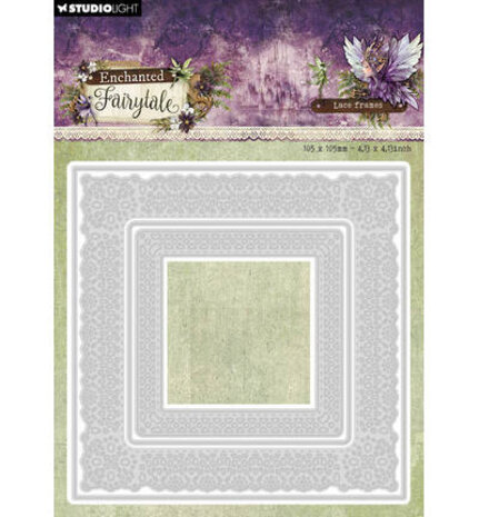Studio Light PRE-ORDER Enchanted Fairytale Snijmal Lace Frames Square (SL-EF-CD1102)