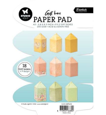 Studio Light Essentials Candybox Gift Box Paper Pad (SL-ES-GBPP458)