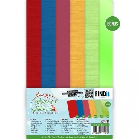 Berrie's Beauties Whispers Of Nature 4K Linen Cardstock Pack (BB-4K-10030)