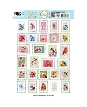 Berrie's Beauties Whispers of Nature Push Out Postage Stamps (SB11118)