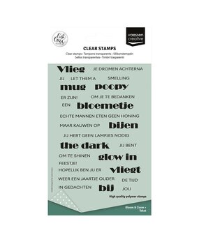 Vaessen Creative PRE-ORDER Clear Stamps Tekst Bloom & Zoom (CAR0304) Vaessen Creative PRE-ORDER Clear Stamps Tekst Bloom & Zoom (CAR0304)