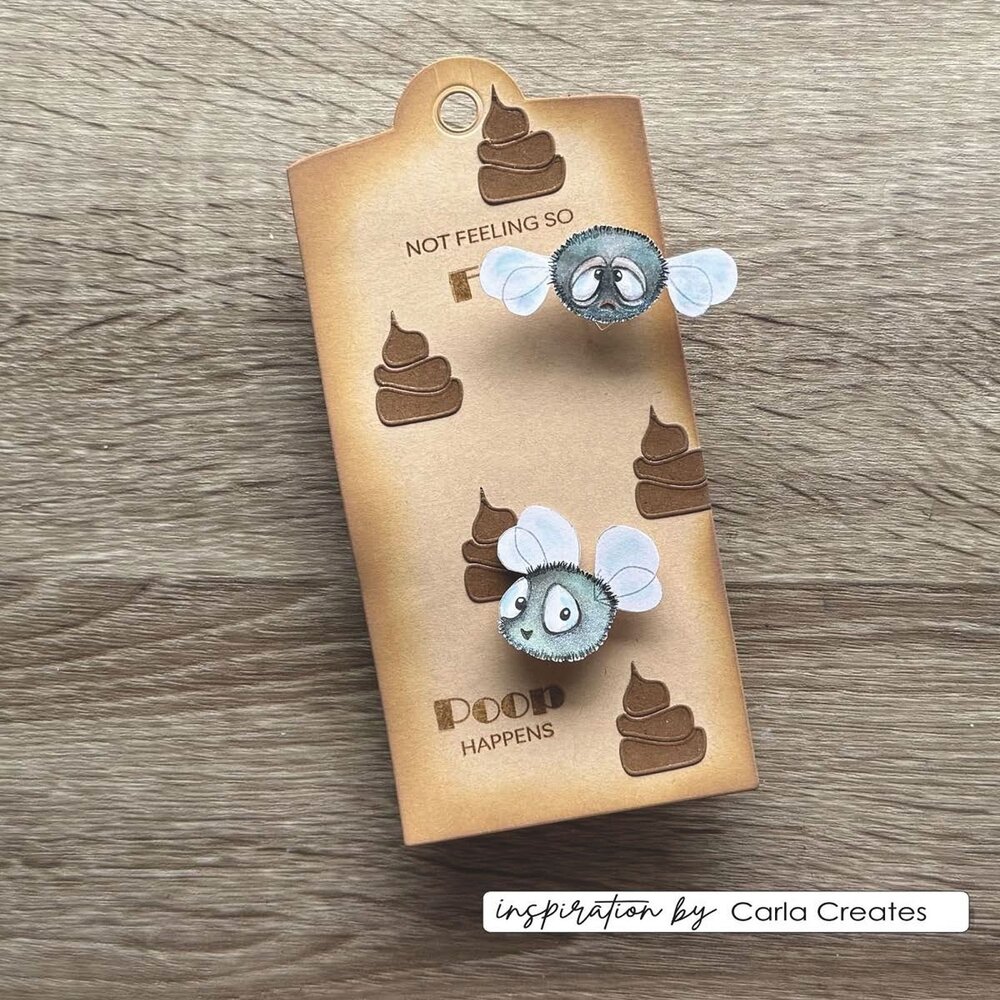 Vaessen Creative Clear Stamps Fly (CAR0307)