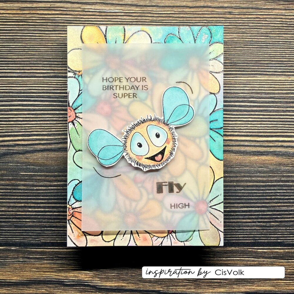 Vaessen Creative Clear Stamps Fly (CAR0307)