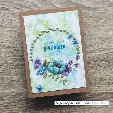 Vaessen Creative Clear Stamps Flowers Round Edge (CAR0308)
