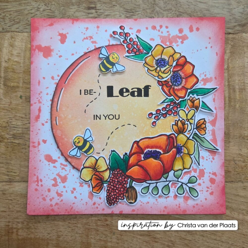 Vaessen Creative Clear Stamps Flowers Round Edge (CAR0308)