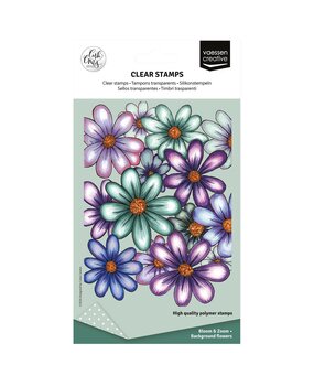 Vaessen Creative Clear Stamps Background Flowers (CAR0310)
