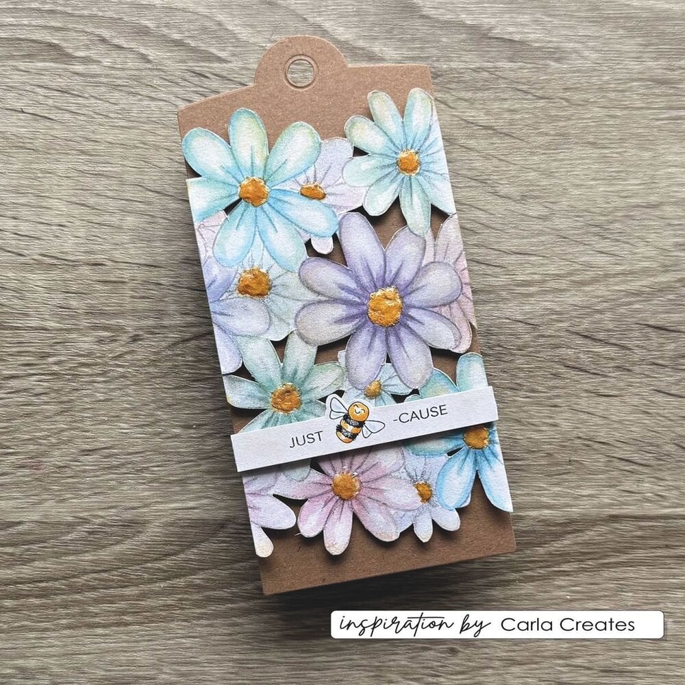 Vaessen Creative PRE-ORDER Clear Stamps Background Flowers (CAR0310)